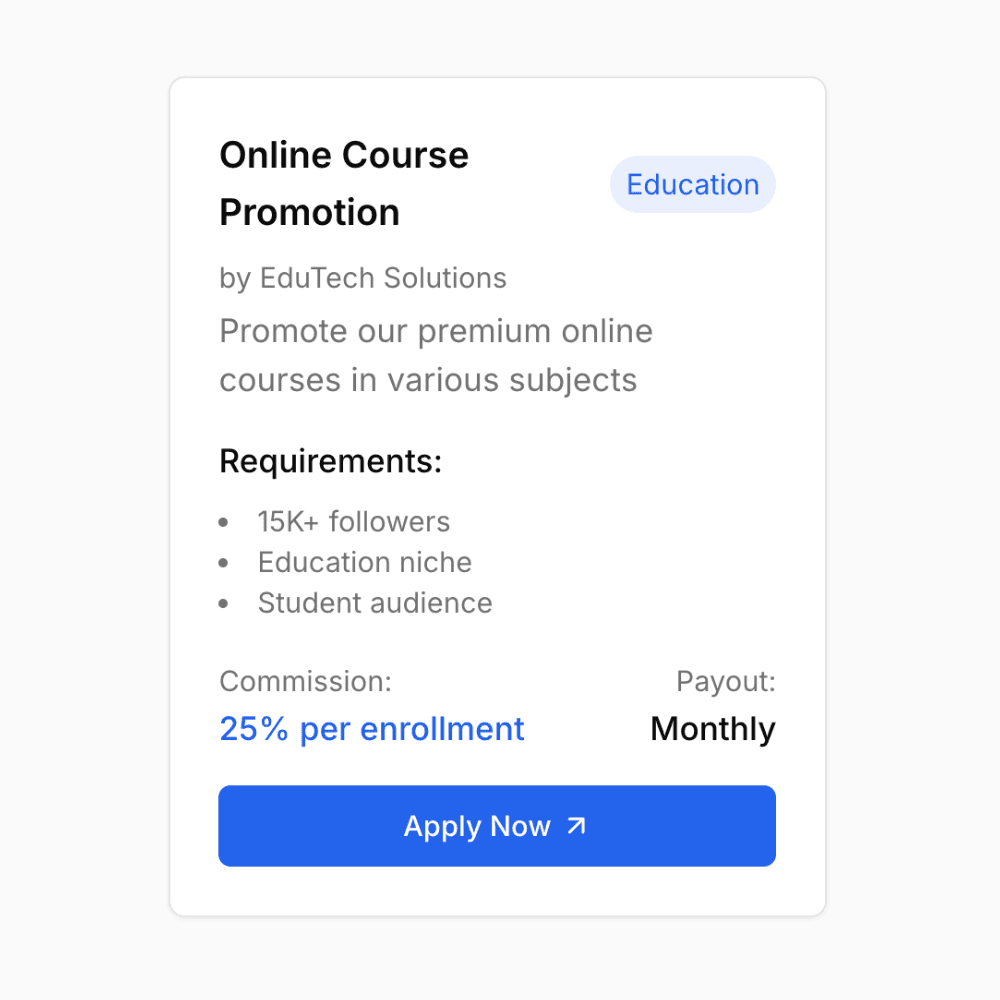 1. Post an Affiliate Offer